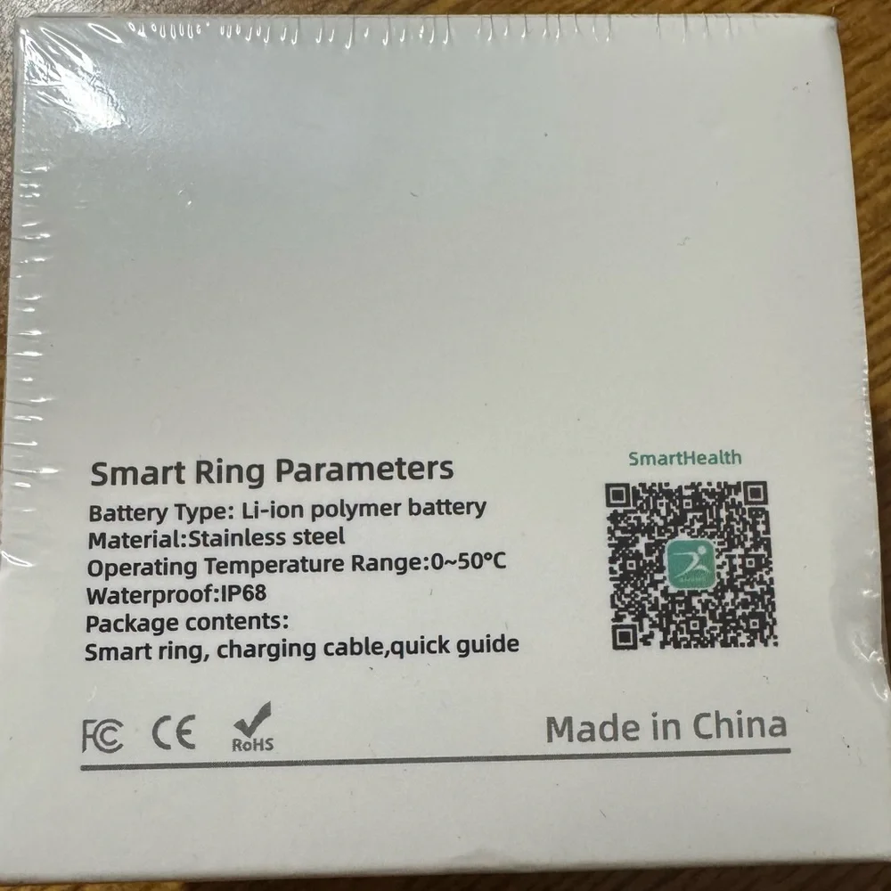 Smart Ring in Silver. Size 8. Brand New. Sealed in original packaging.